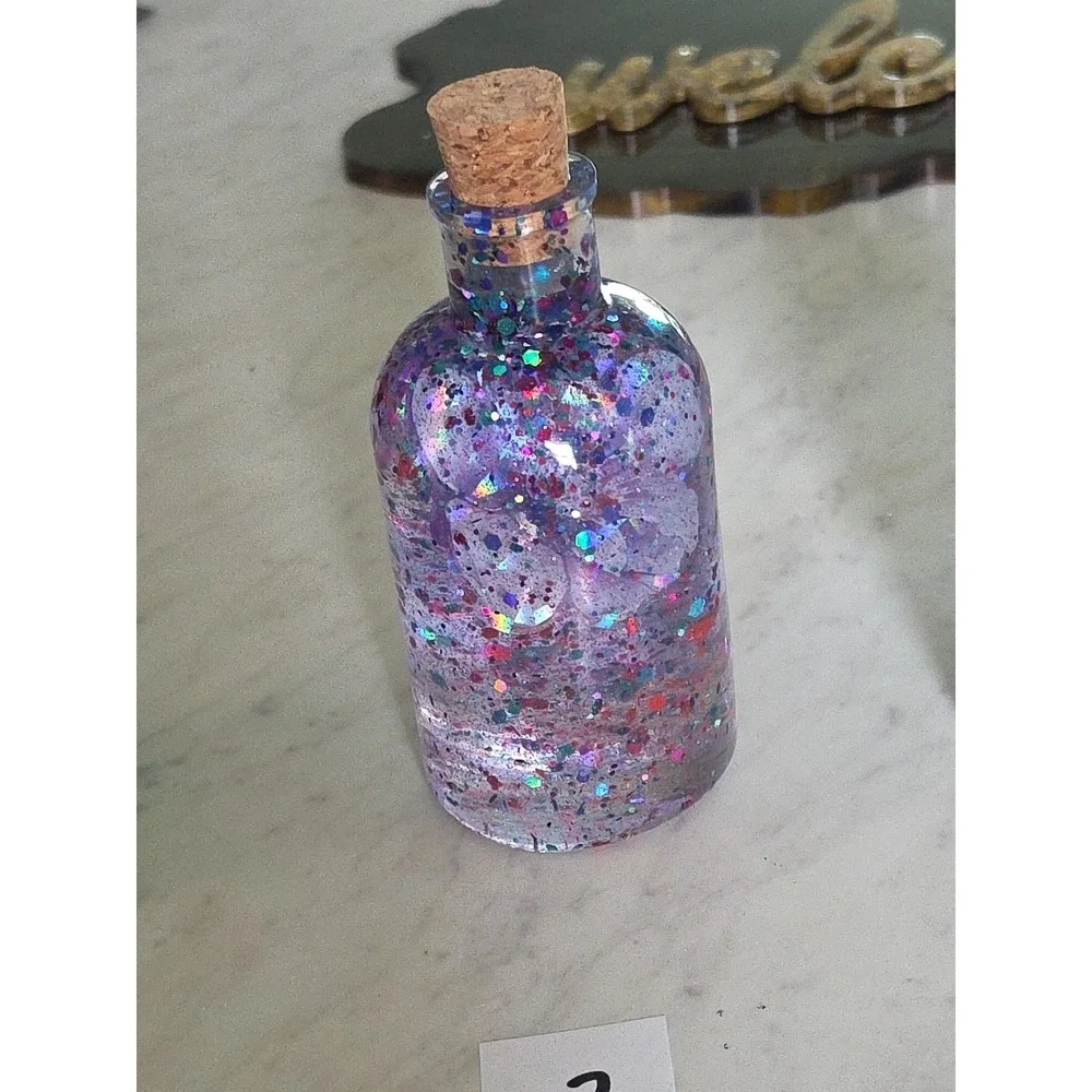 Handmade Resin Decorative Bottles With A Cork